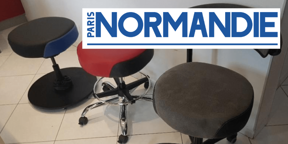 image d'un article de presse paris normandie fauteuil ergonomiques de bureau french-ball s'assoir en mouvements