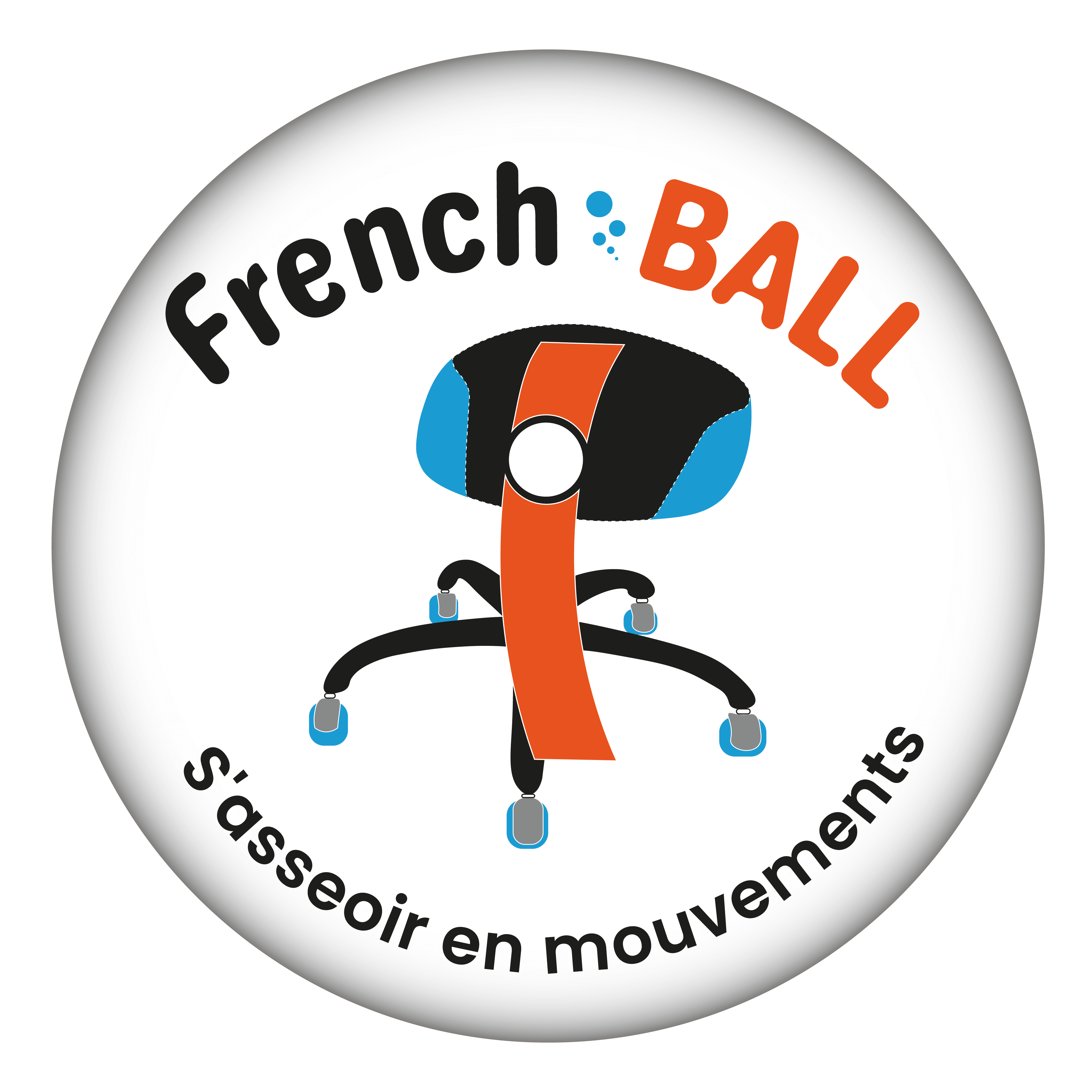 logo French-ball, s'assoir en mouvements. Fauteuils Ergonomiques à Assise Mobile